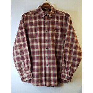 L.L. BEAN Traditional Fit Plaid Button Up Shirt Men's Sz L-Reg. Canvas Gorpcore